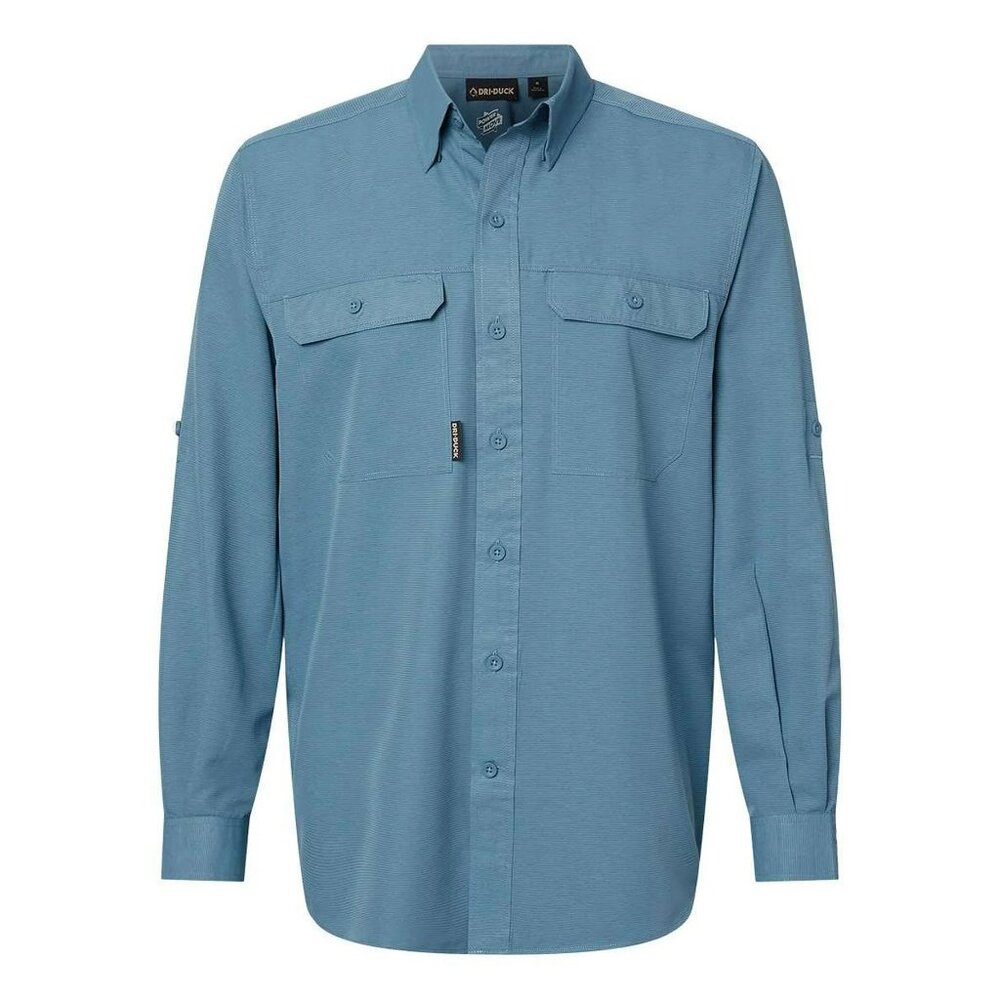 NWT DRI-DUCK Crossroad Woven Shirt 4441 – Slate Blue – Mens 2XL